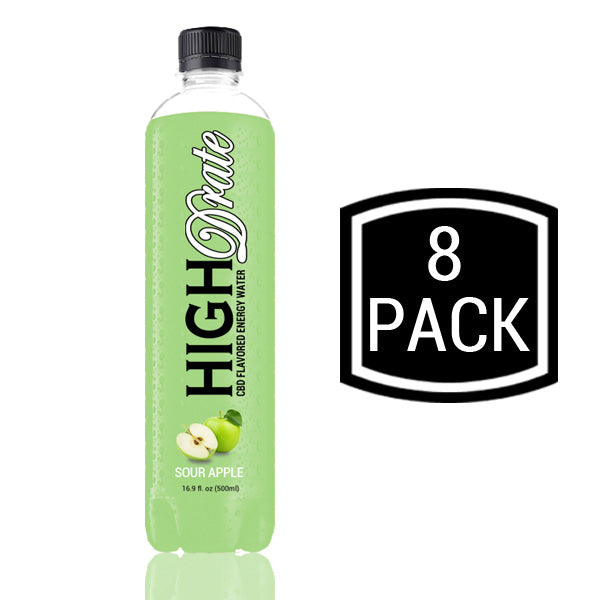 Sour Apple - 8 Pack CBD Infused Energy Water
