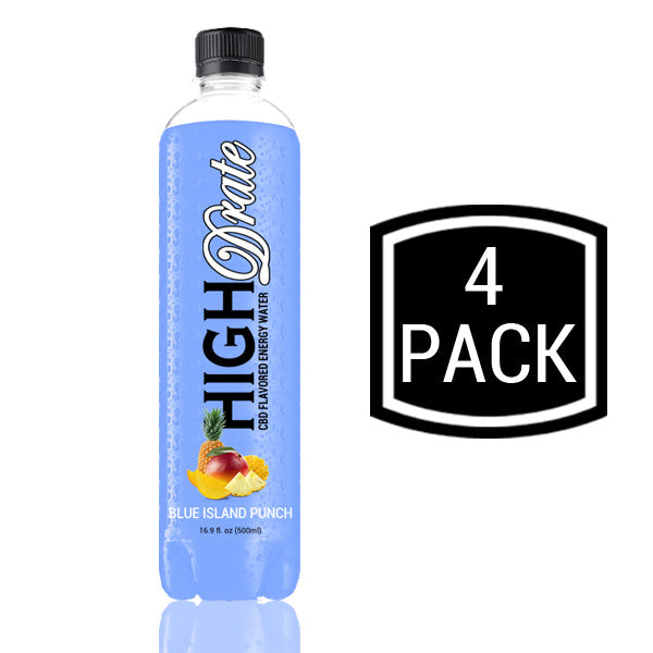 Blue Island Punch - 4 Pack CBD Infused Energy Water