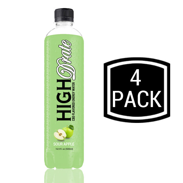 Sour Apple - 4 Pack CBD Infused Energy Water